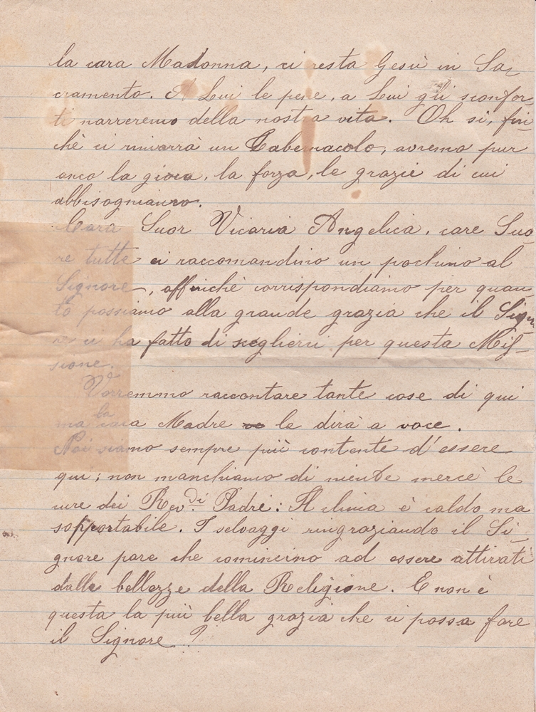 Lettera del 20 settembre 1899 2^ parte