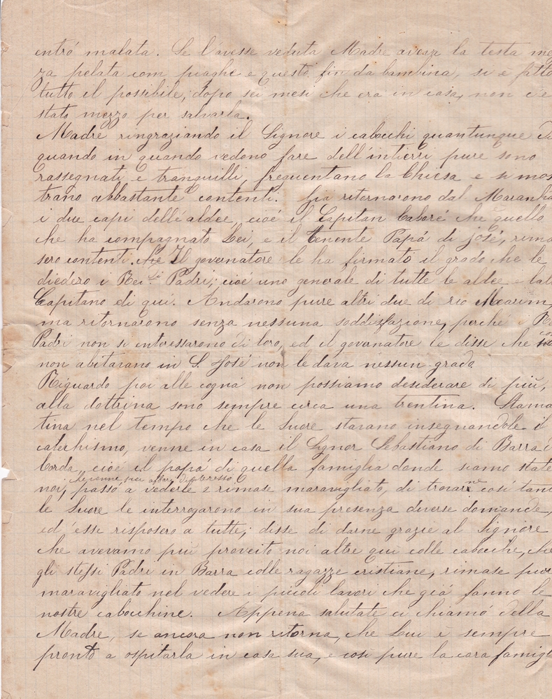 Lettera del 26 giugno 1900 2^ parte
