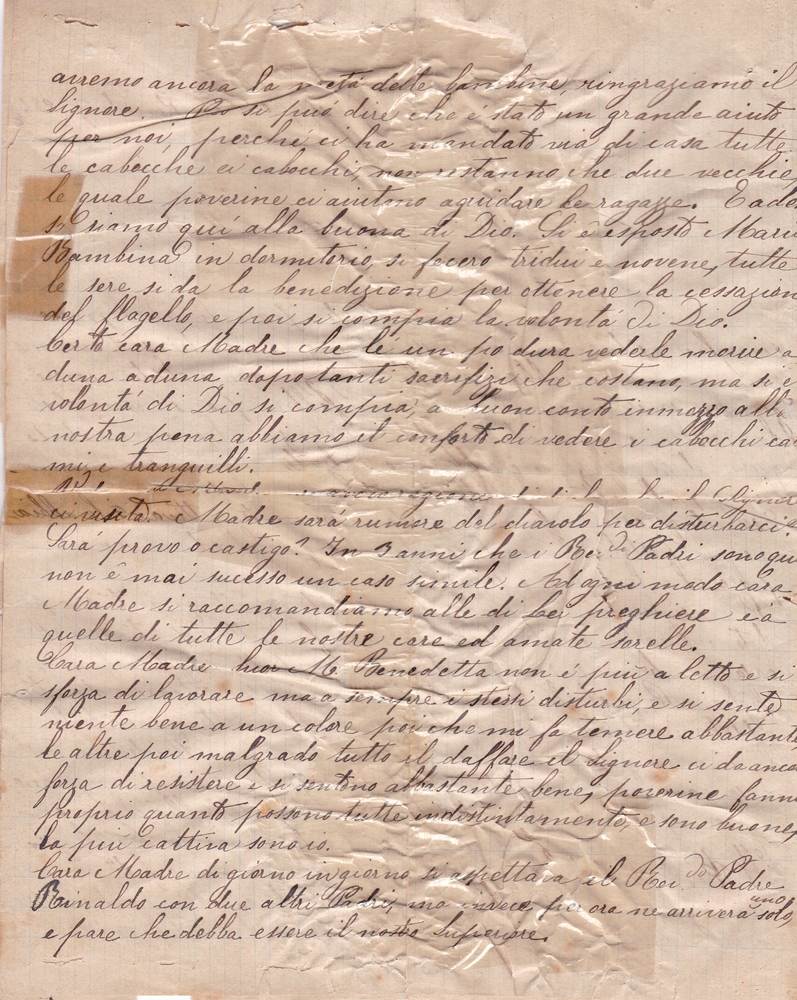 Lettera del 28 febbraio 1900 2^ parte
