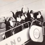 22 agosto 1964 La partenza dall'aeroporto di Linate